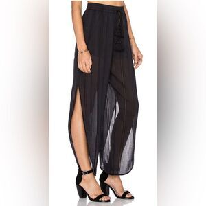 TRYB Max Split-Outseam Cropped Pants black